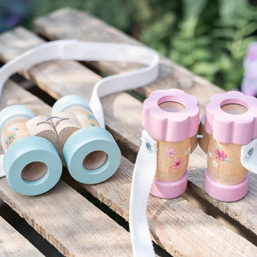 Binocolo in Legno Fairy Garden Rosa - Wooden Telescope Pink Fairy Garden (LD9102)