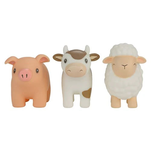 Set di Animali in Gomma da Bagno Little Farm - Bath Figures Set Multicolored Little Farm