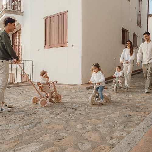 Triciclo 4 in 1 Bianco - 4 in 1 Tricycle Off White
