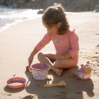 Little Dutch | Set Giochi da Spiaggia Secchiello Fiori Rosa 5 Pezzi | 2014446