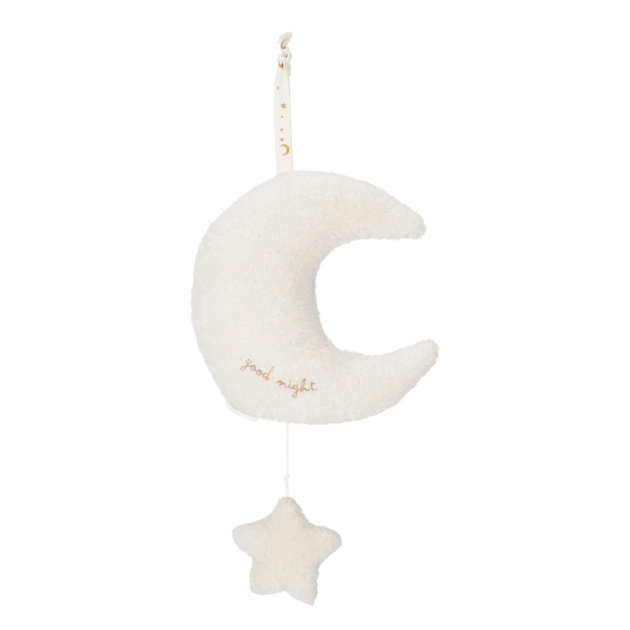 Carillon Luna Bianco Newborn Naturals - Music Box Moon White Newborn Naturals (LD8449)