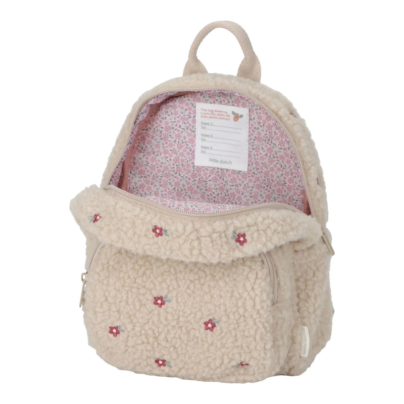 Zaino Teddy Sabbia con Fiorellini - Teddy Backpack Sand