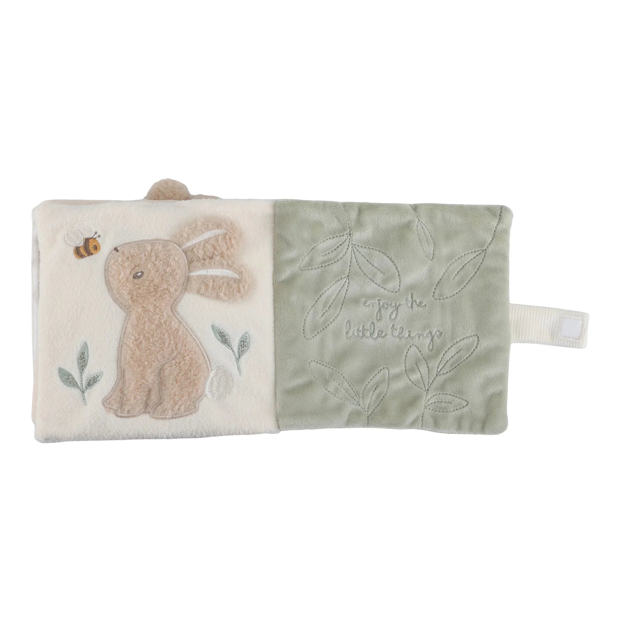 Libro Morbido Beige Coniglietto Multi Attività con Gancio Passeggino Newborn Baby Bunny - Activity Booklet Beige Newborn Naturals Baby Bunny