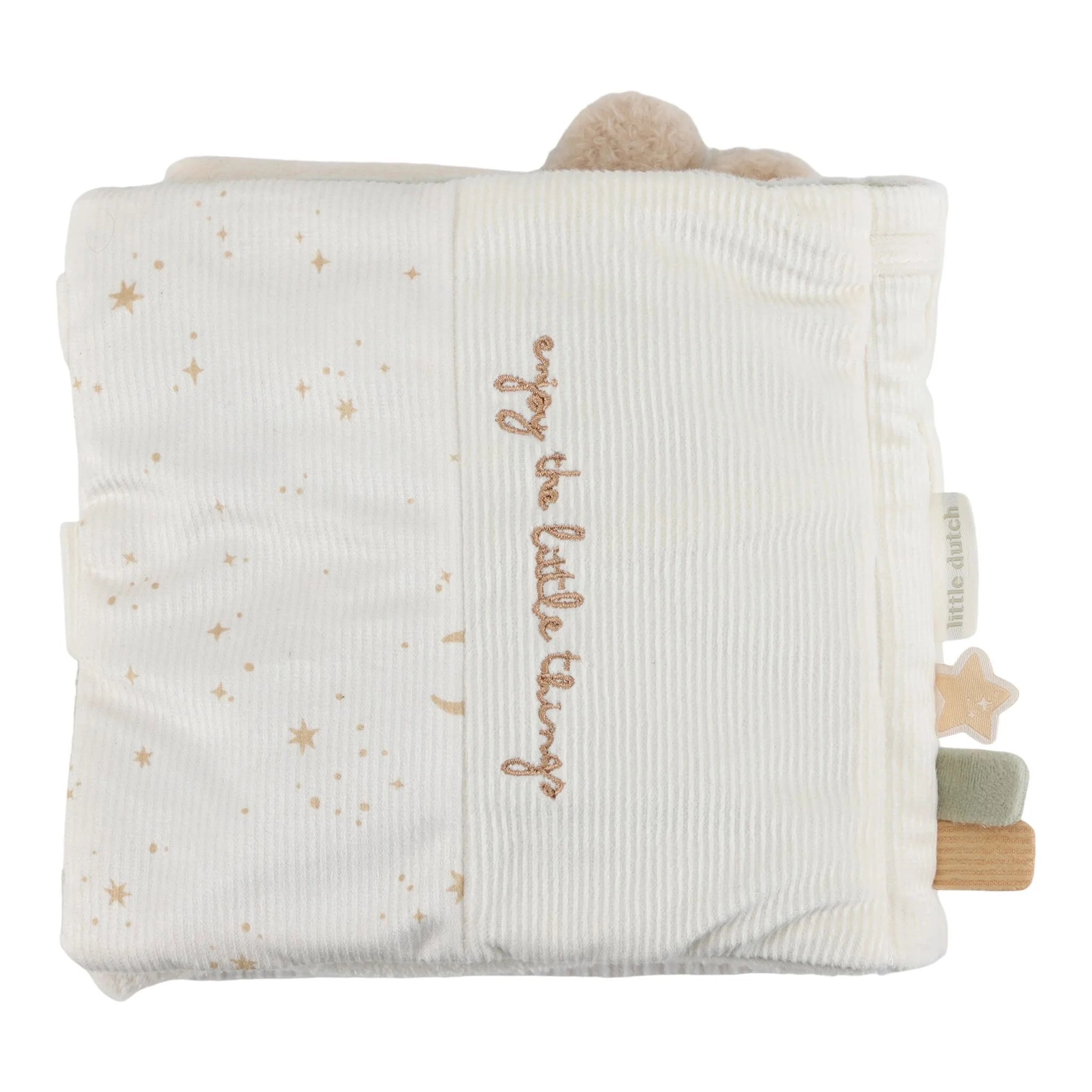 Libro Morbido Beige Coniglietto Multi Attività con Gancio Passeggino Newborn Baby Bunny - Activity Booklet Beige Newborn Naturals Baby Bunny
