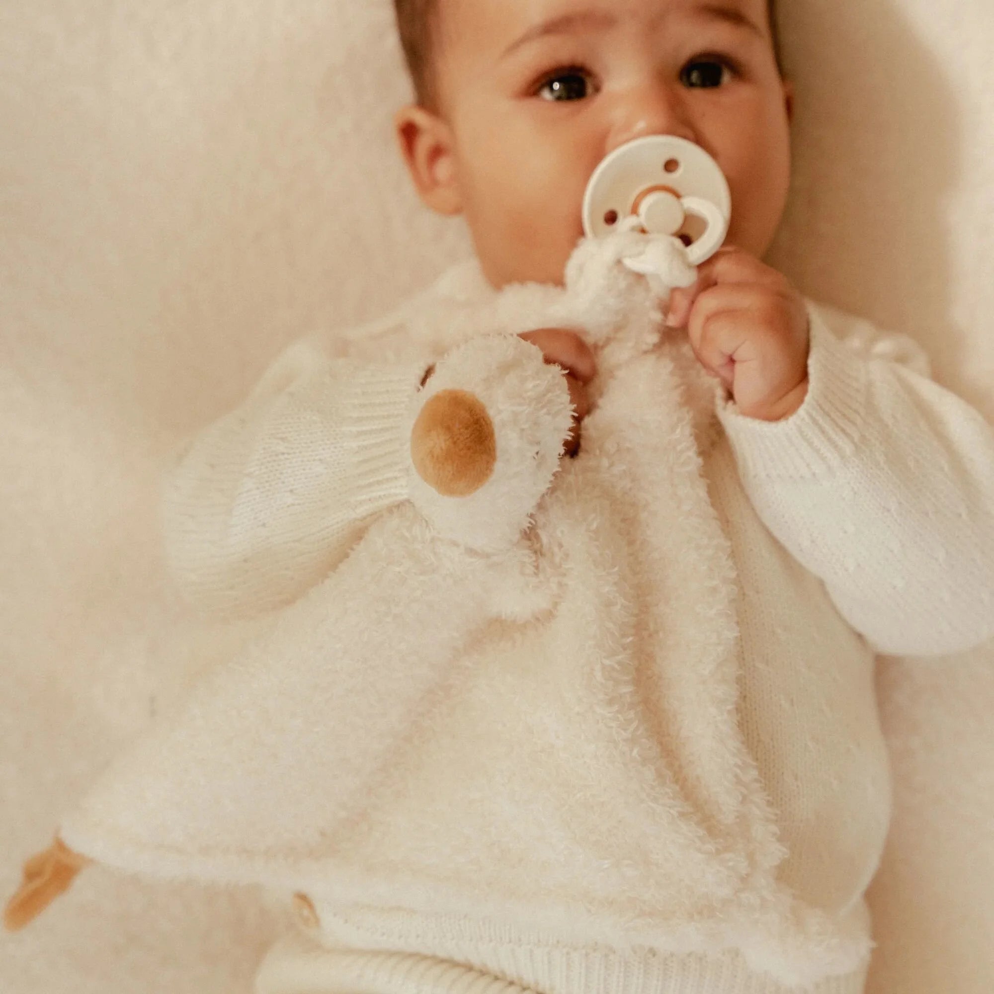 Doudou Bianco Piccola Oca - Cuddle Cloth White Little Goose (LD8402)