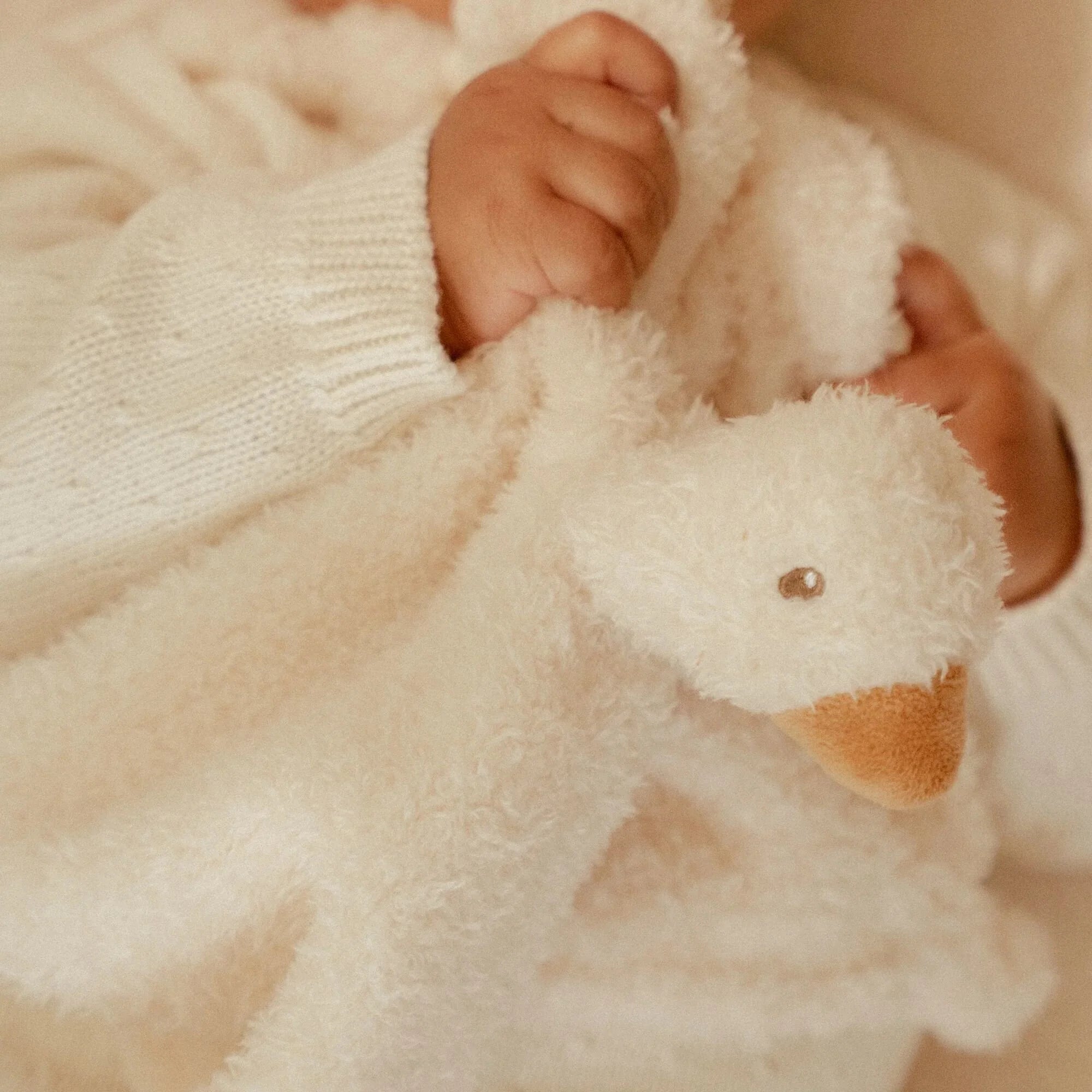 Doudou Bianco Piccola Oca - Cuddle Cloth White Little Goose (LD8402)