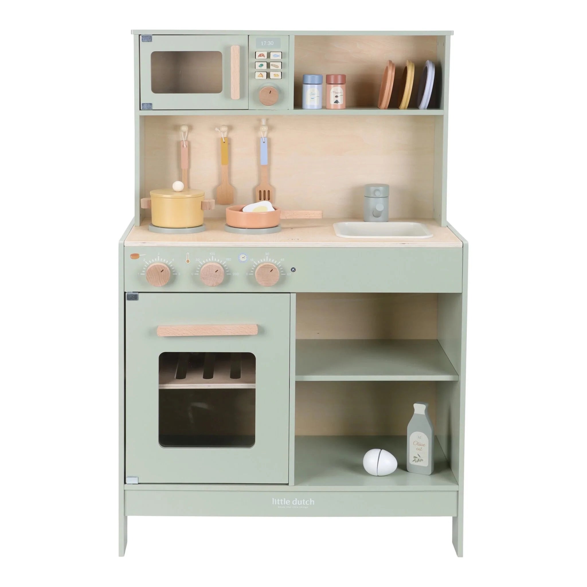 Cucina Giocattolo in Legno Verde - Wooden Play Kitchen Green Essentials