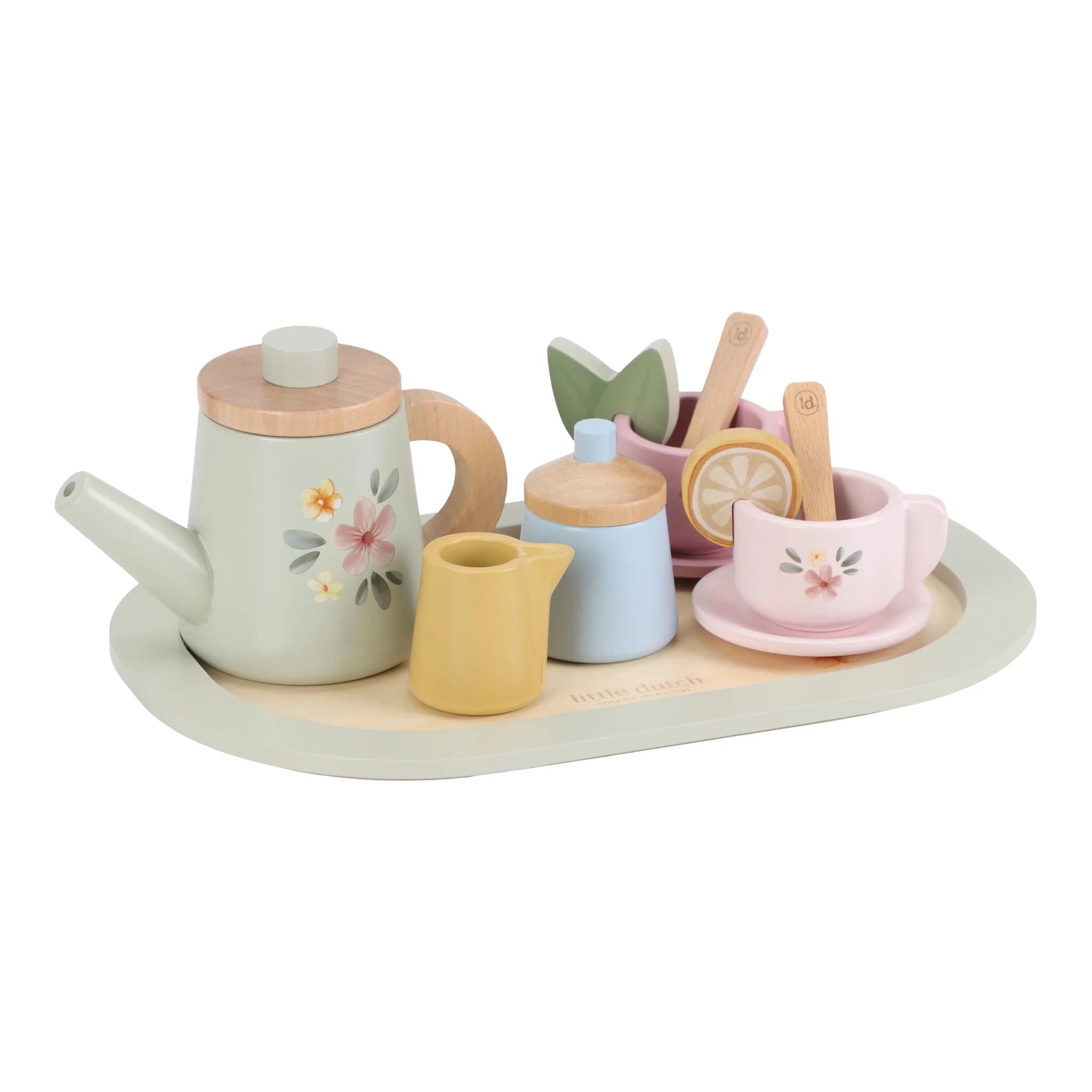 Servizio da Té in Legno Set da tè in legno - Wooden Ttea Set (LD2507)