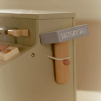Registratore di Cassa in Legno con Pos e Lettore Barcode - Wooden Cash Register with Scanner and Card Reader (LD2511)