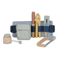 Cintura Attrezzi Cintura Portautensili in Legno Blu - Wooden Tool Belt Blue Essentials (LD2543)