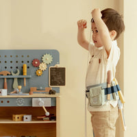 Cintura Attrezzi Cintura Portautensili in Legno Blu - Wooden Tool Belt Blue Essentials (LD2543)