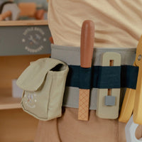 Cintura Attrezzi Cintura Portautensili in Legno Blu - Wooden Tool Belt Blue Essentials (LD2543)