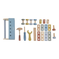 Cassetta degli Attrezzi in Legno Blu - Wooden Toolbox Blue Essentials