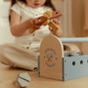 Cassetta degli Attrezzi in Legno Blu - Wooden Toolbox Blue Essentials