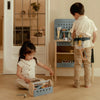 Cassetta degli Attrezzi in Legno Blu - Wooden Toolbox Blue Essentials
