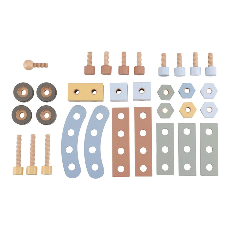 Banco da Lavoro in Legno Tavolo da Lavoro - Wooden Workbench Blue Essentials (LD2545)