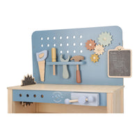 Banco da Lavoro in Legno Tavolo da Lavoro - Wooden Workbench Blue Essentials (LD2545)