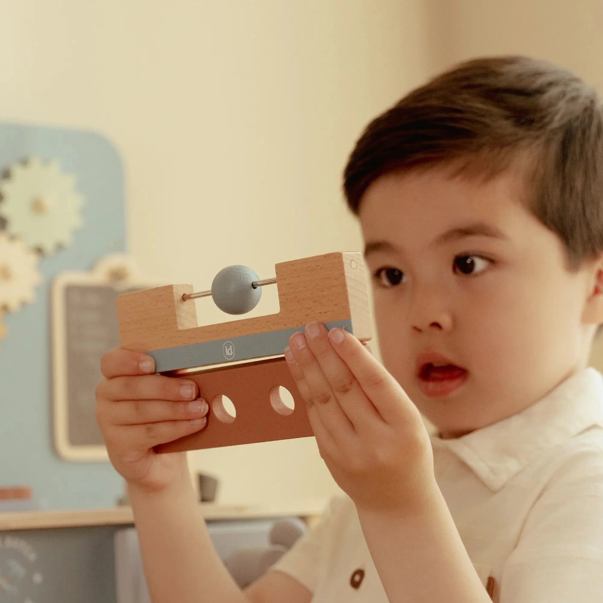 Banco da Lavoro in Legno Tavolo da Lavoro - Wooden Workbench Blue Essentials (LD2545)