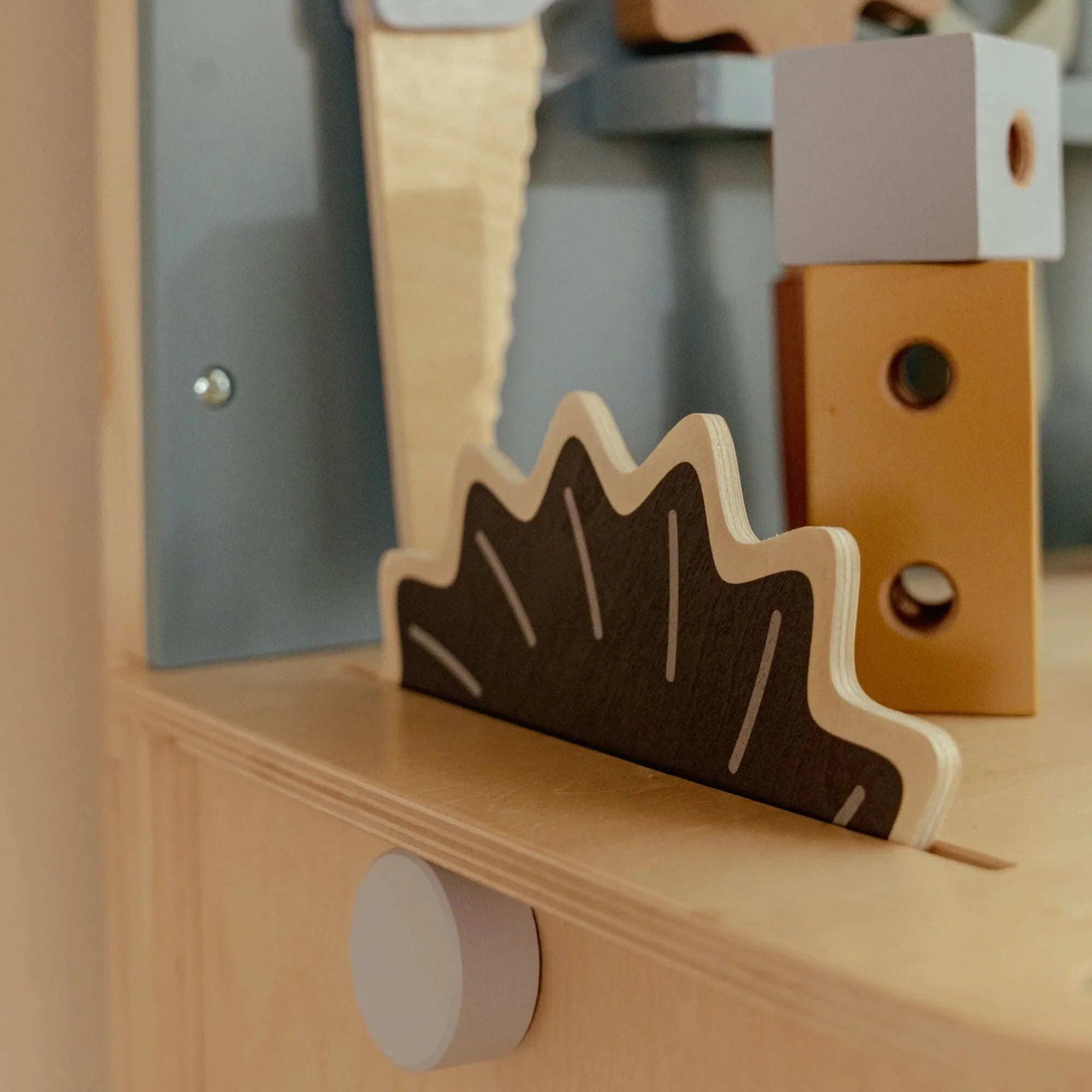 Banco da Lavoro in Legno Tavolo da Lavoro - Wooden Workbench Blue Essentials (LD2545)