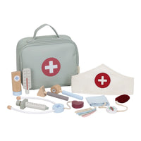 Set Borsa Dottore Gioco Borsa Set da Medico Valigetta - Wooden Doctor's Set Green Essentals (LD2547)