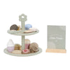 Cake Stand in Legno Verde - Wooden étagère Green Essentials