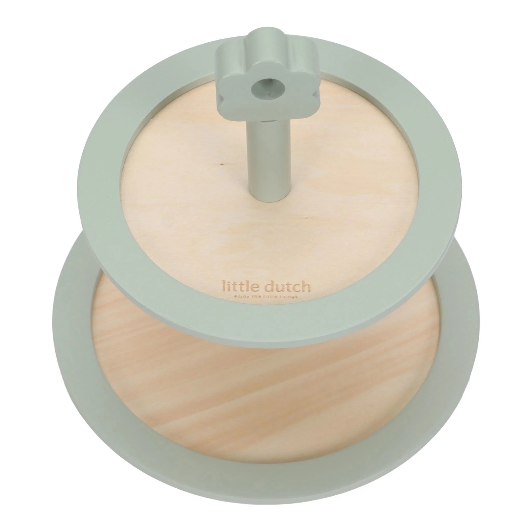 Cake Stand in Legno Verde - Wooden étagère Green Essentials