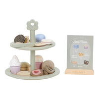 Cake Stand in Legno Verde - Wooden étagère Green Essentials