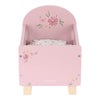 Lettino per Bambole in Legno Rosa - Wooden Doll Bed Pink Essentials