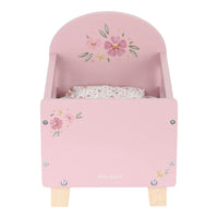 Lettino per Bambole in Legno Rosa - Wooden Doll Bed Pink Essentials