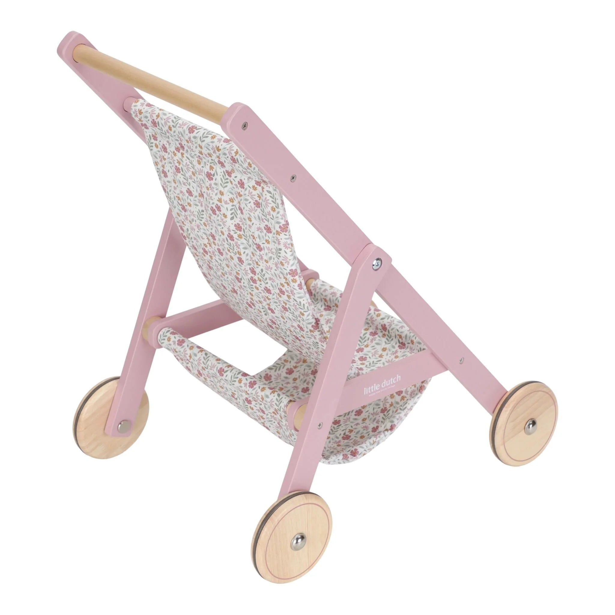Little Dutch | Passeggino in Legno per Bambole Rosa | LD2518