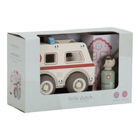 Ambulanza in Legno - Wooden Ambulance White Essentials (LD2527)
