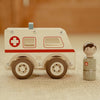Ambulanza in Legno - Wooden Ambulance White Essentials (LD2527)