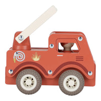 Camion dei Pompieri con Personaggio in Legno - Wooden Fire Truck Red Essentials (LD2528)