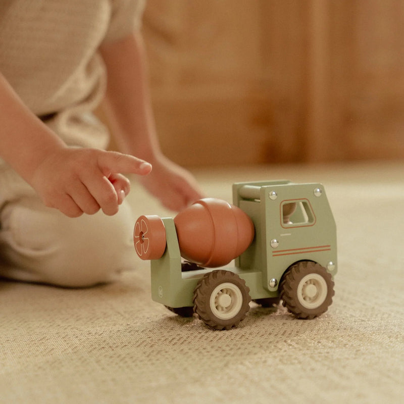 Betoniera in Legno - Wooden Cement Truck Green Essentials (LD2529)