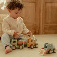 Betoniera in Legno - Wooden Cement Truck Green Essentials (LD2529)