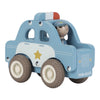 Auto della Polizia in Legno Blu - Wooden Police Car Blue Essentials