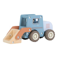 Bulldozer in Legno - Wooden Bulldozer Blue Essentials (LD2532)