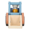Bulldozer in Legno - Wooden Bulldozer Blue Essentials (LD2532)