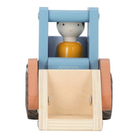 Bulldozer in Legno - Wooden Bulldozer Blue Essentials (LD2532)