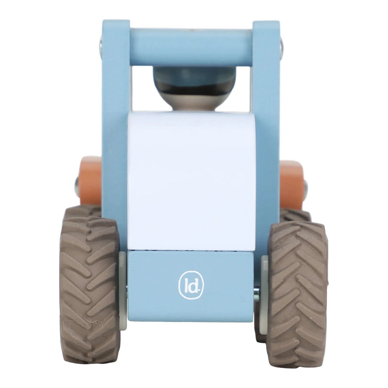 Bulldozer in Legno - Wooden Bulldozer Blue Essentials (LD2532)