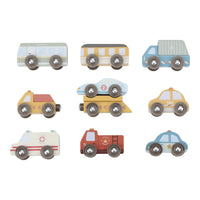 Little Dutch | Set di Veicoli in Legno Multicolore | LD2537