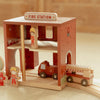 Caserma dei Pompieri in Legno - Wooden Fire Station Red Essentials (LD2538)