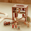 Caserma dei Pompieri in Legno - Wooden Fire Station Red Essentials (LD2538)