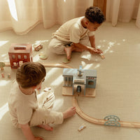 Caserma dei Pompieri in Legno - Wooden Fire Station Red Essentials (LD2538)