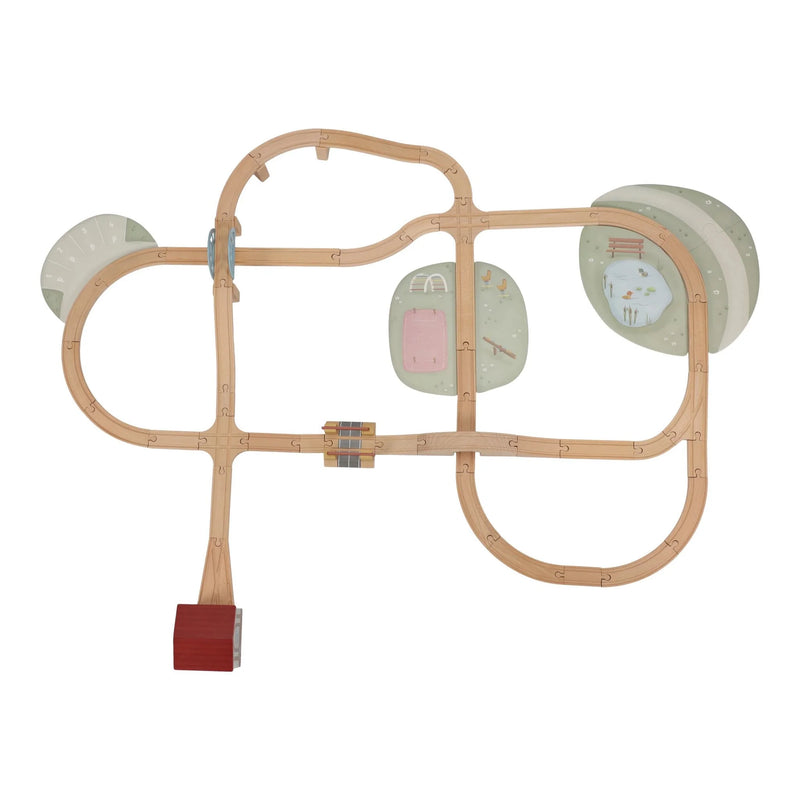 Little Dutch Pista Treni in Legno Stazione Ferroviaria XL - Wooden Train Track XL (LD2540)