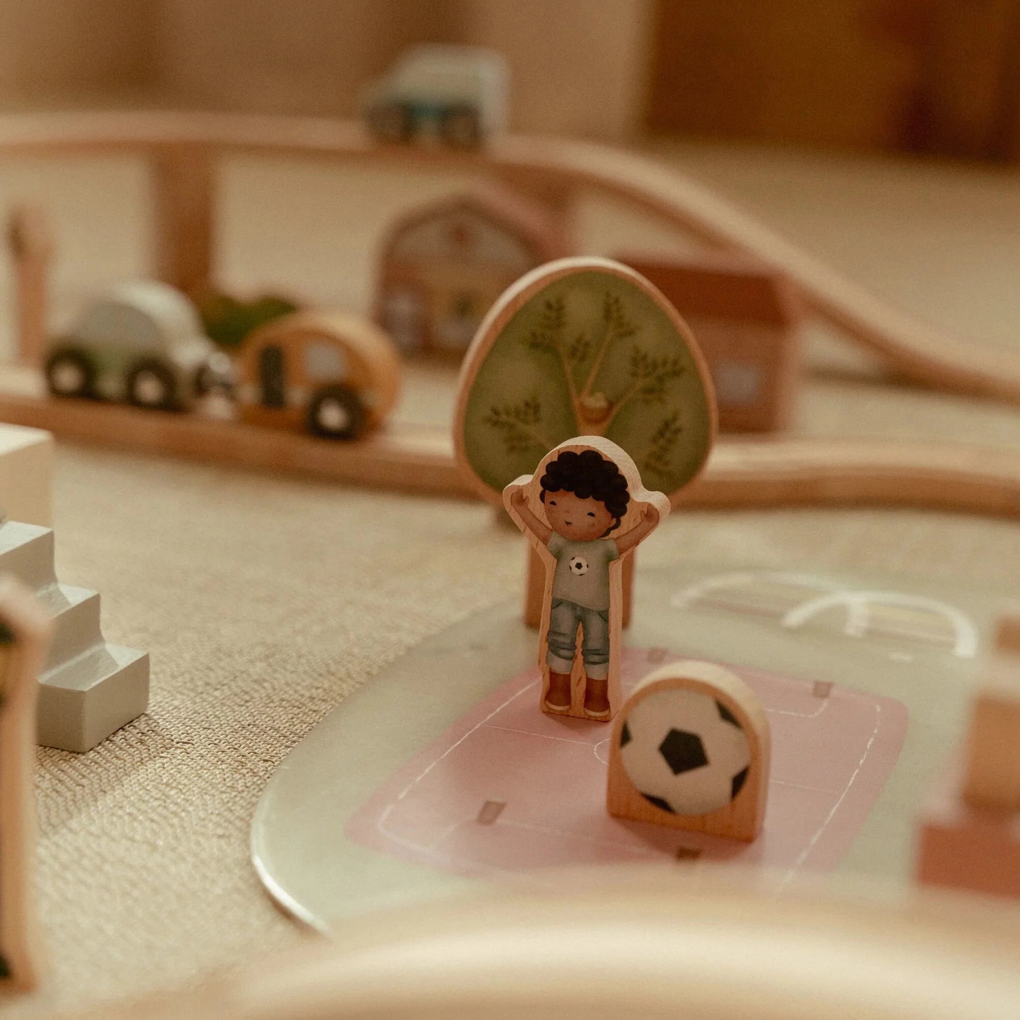 Little Dutch Pista Treni in Legno Stazione Ferroviaria XL - Wooden Train Track XL (LD2540)