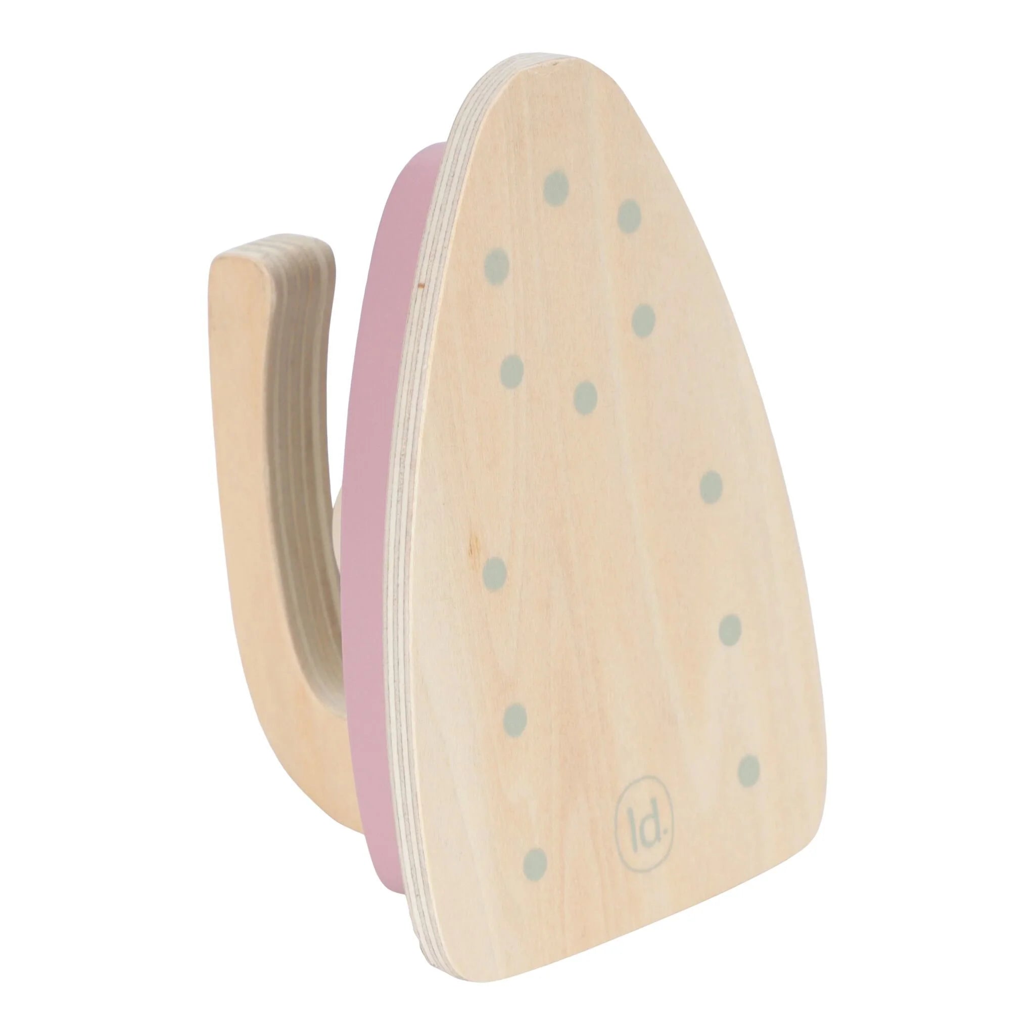 Asse da Stiro in Legno con Ferro da Stiro Rosa - Wooden Ironing Board with Iron Pink (LD2523)