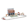 Set Gara Pista Macchinine in Legno con Custodia da Gioco - Wooden Racetrack in Play Case Multicolored Essentials