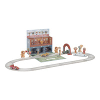 Set Gara Pista Macchinine in Legno con Custodia da Gioco - Wooden Racetrack in Play Case Multicolored Essentials