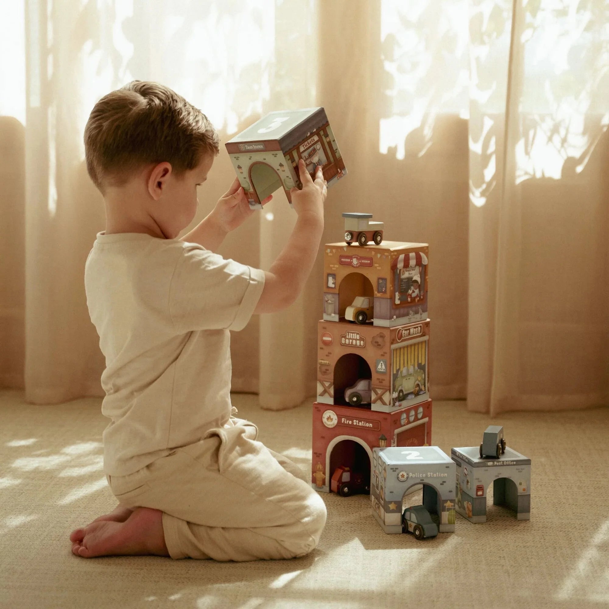 Little Dutch | Torre Impilabile con 6 Auto | LD2525
